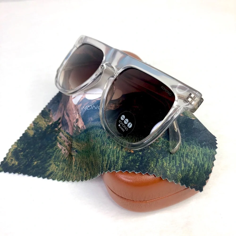 KOMONO Bennet Clear Sunglasses NEW oversized